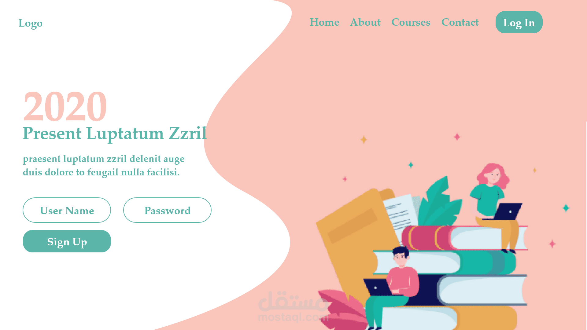 landing page