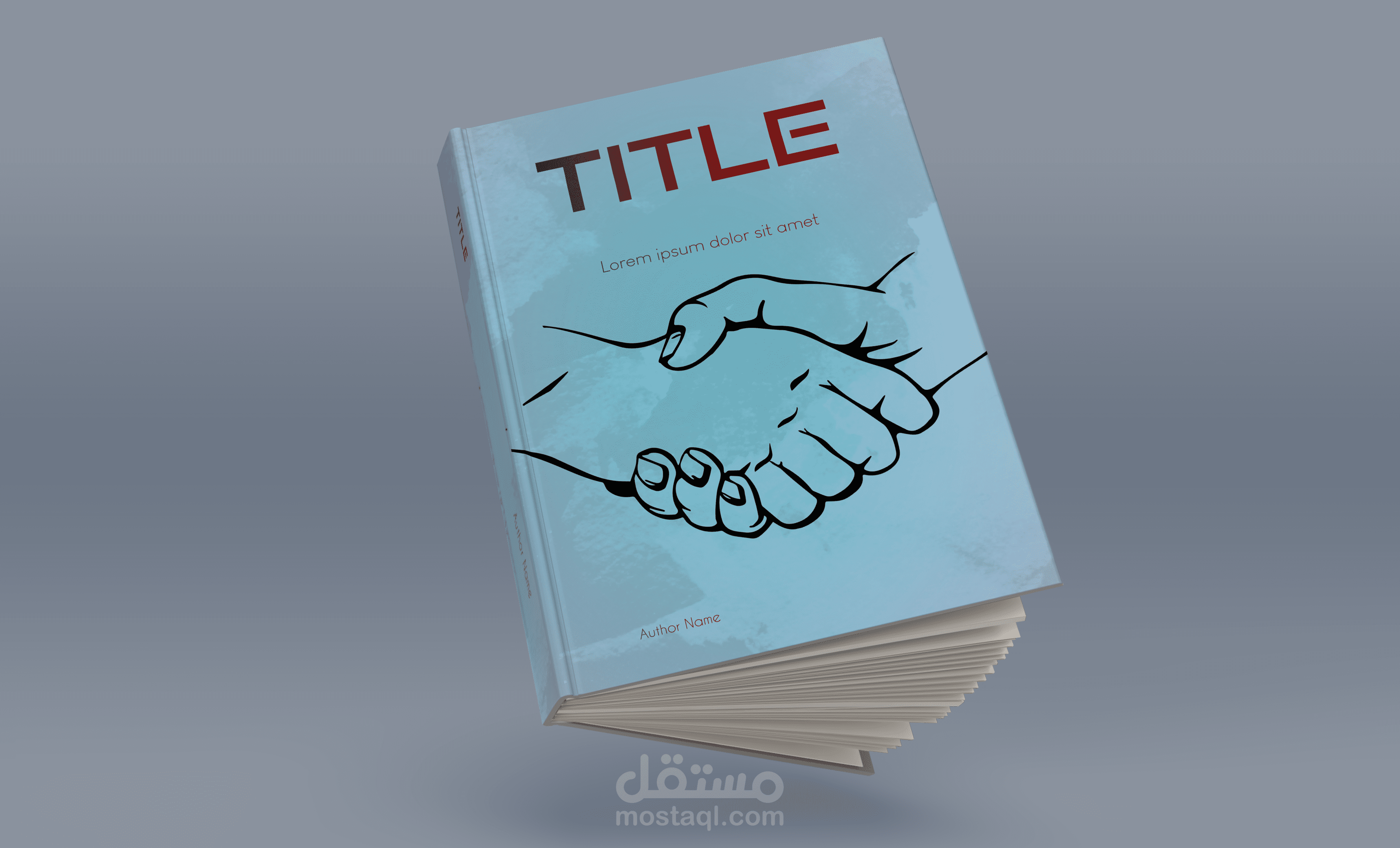 تصميم غلاف كتاب موضوع أعمال/سياسي