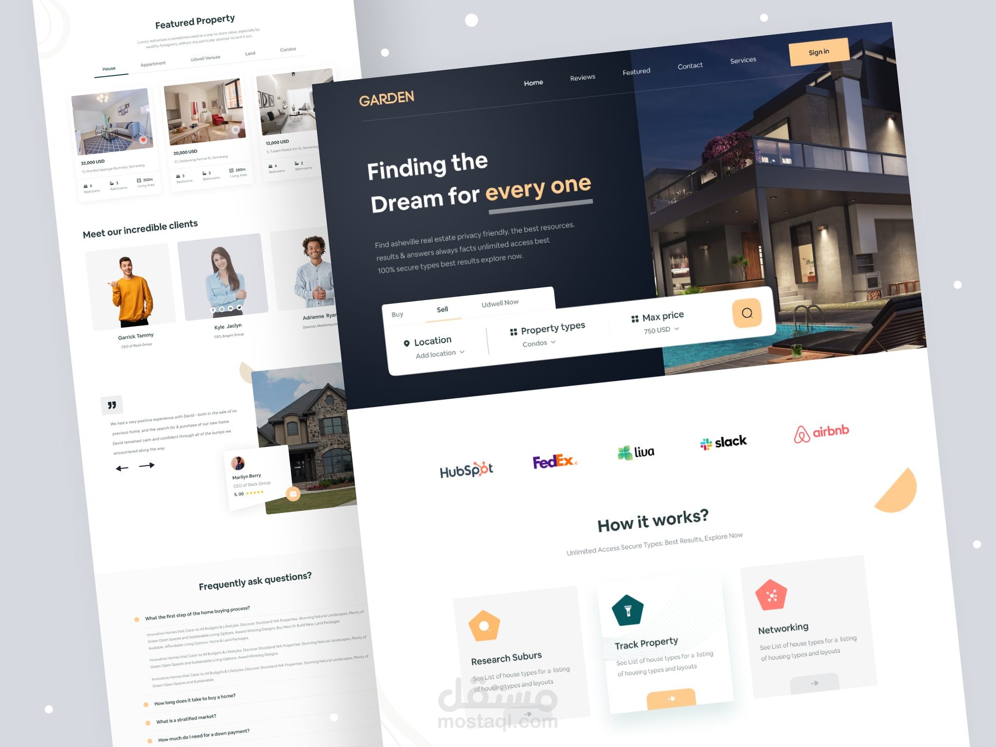 موقع ويب عقاري