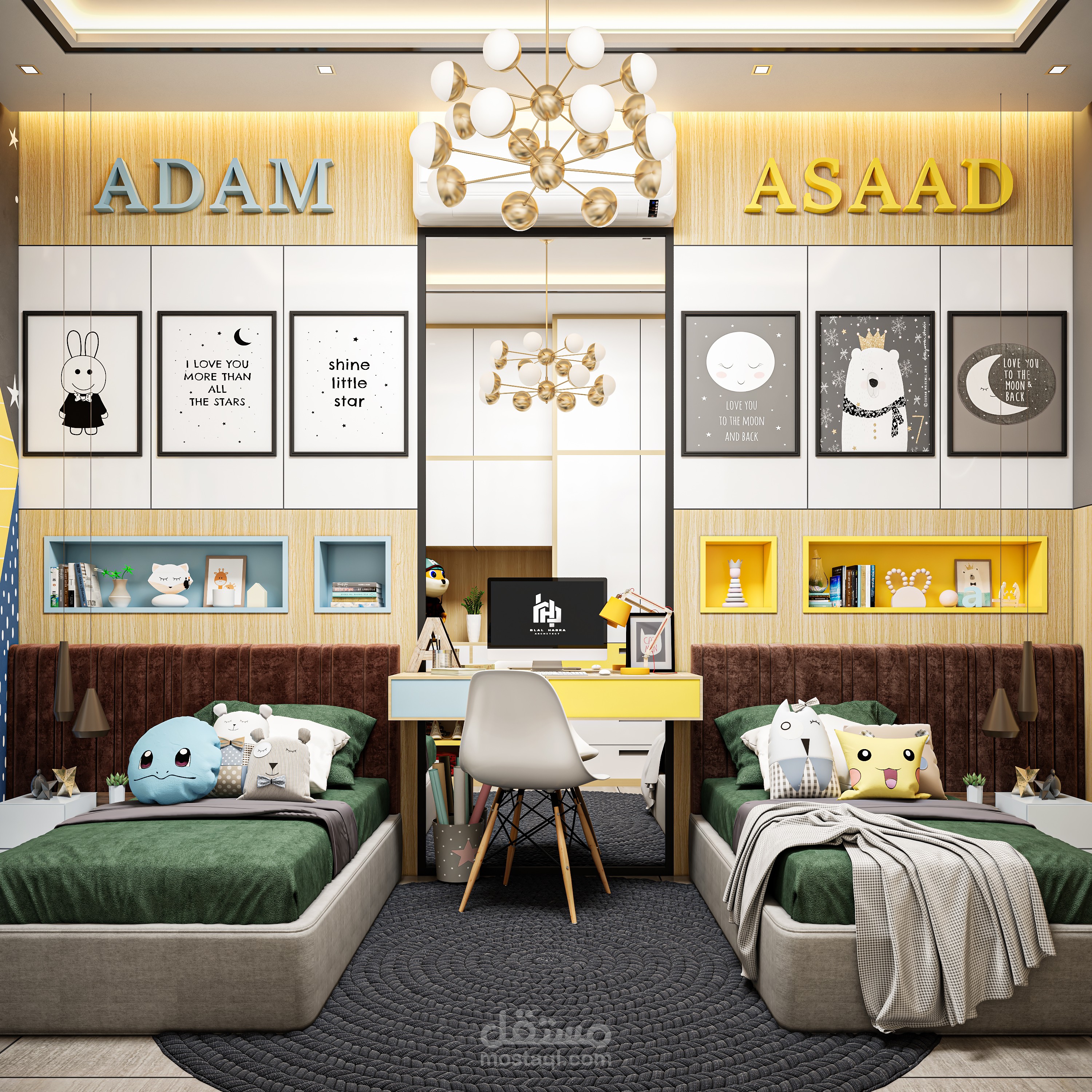 غرفة نوم طفلين