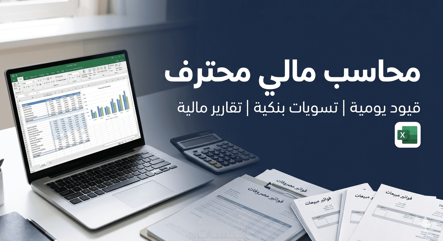 إدارة الحسابات والقيود اليومية وإعداد التسويات البنكية بدقة.
