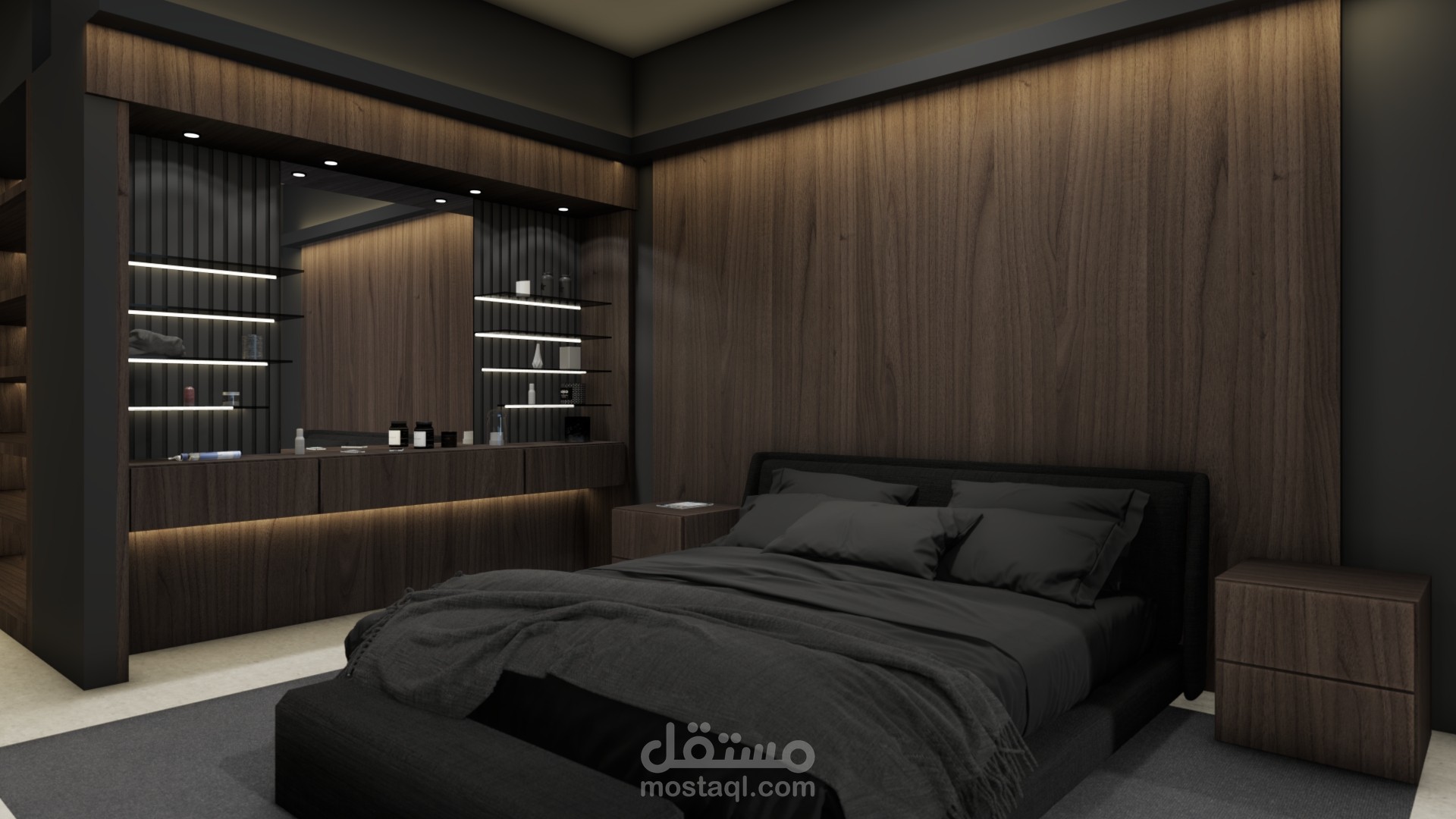 تصميم وتنفيذ ديكور داخلي لشقة سكنية في دبي منطقة ند الشبا