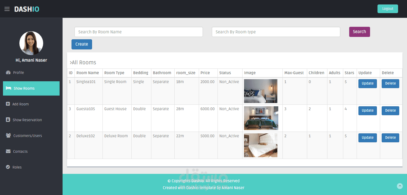 بناء موقع لإدارة فندق وحجز الغرف في إطار عمل الPHP LARAVEL.