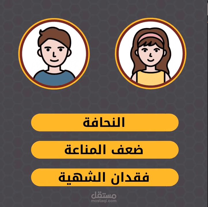 فيديو موشن جرافيك لعسل الأطفال