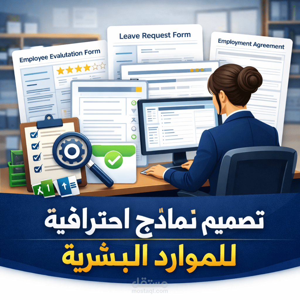 تصميم نماذج احترافية للموارد البشرية