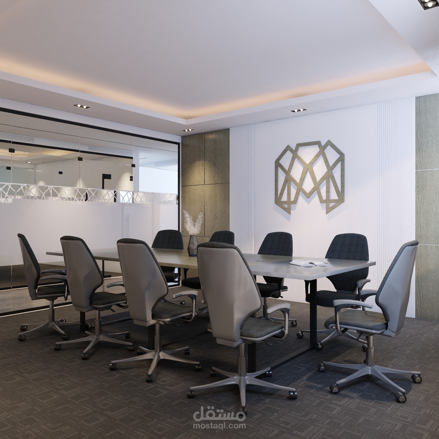 تصميم ديكور داخلي لشركة العجمان في السعودية