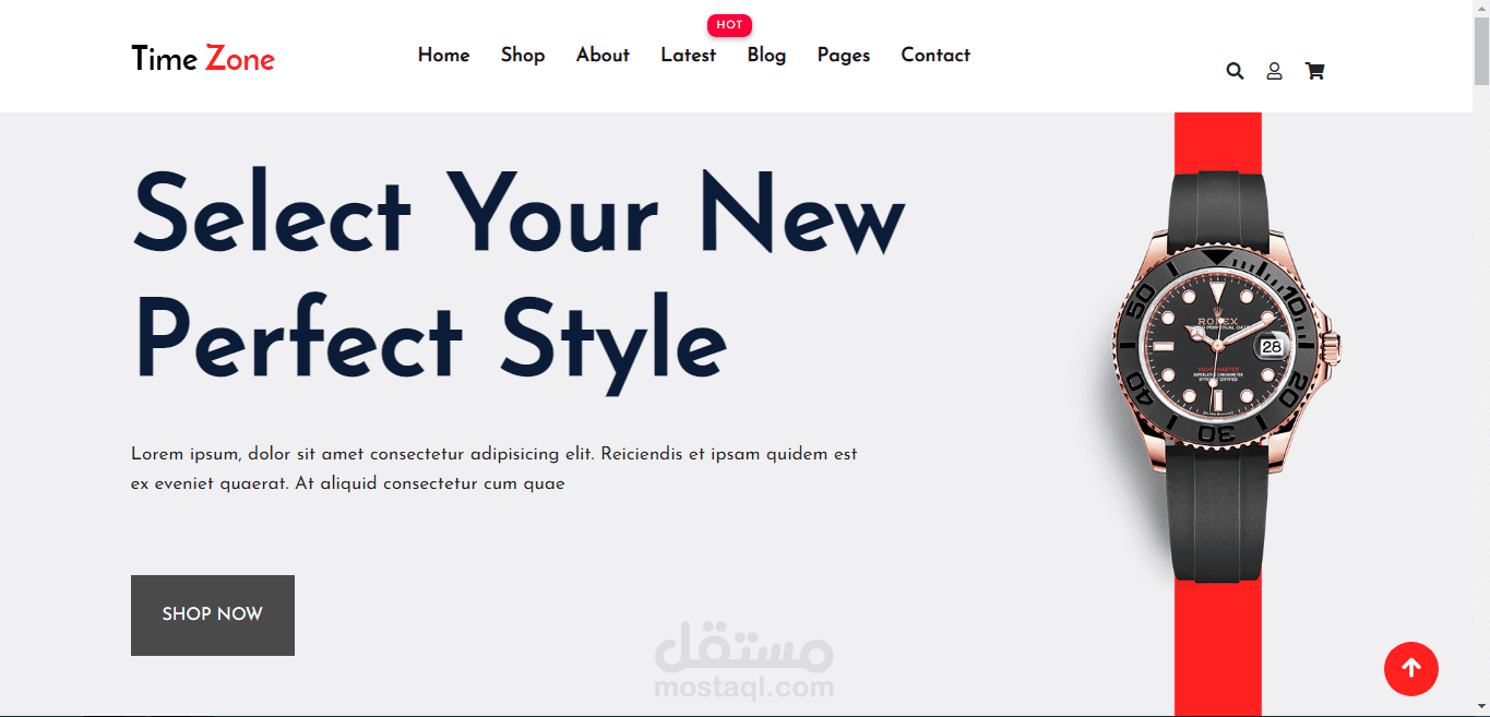 تصميم موقع ويب متميز  صفحة واحدة