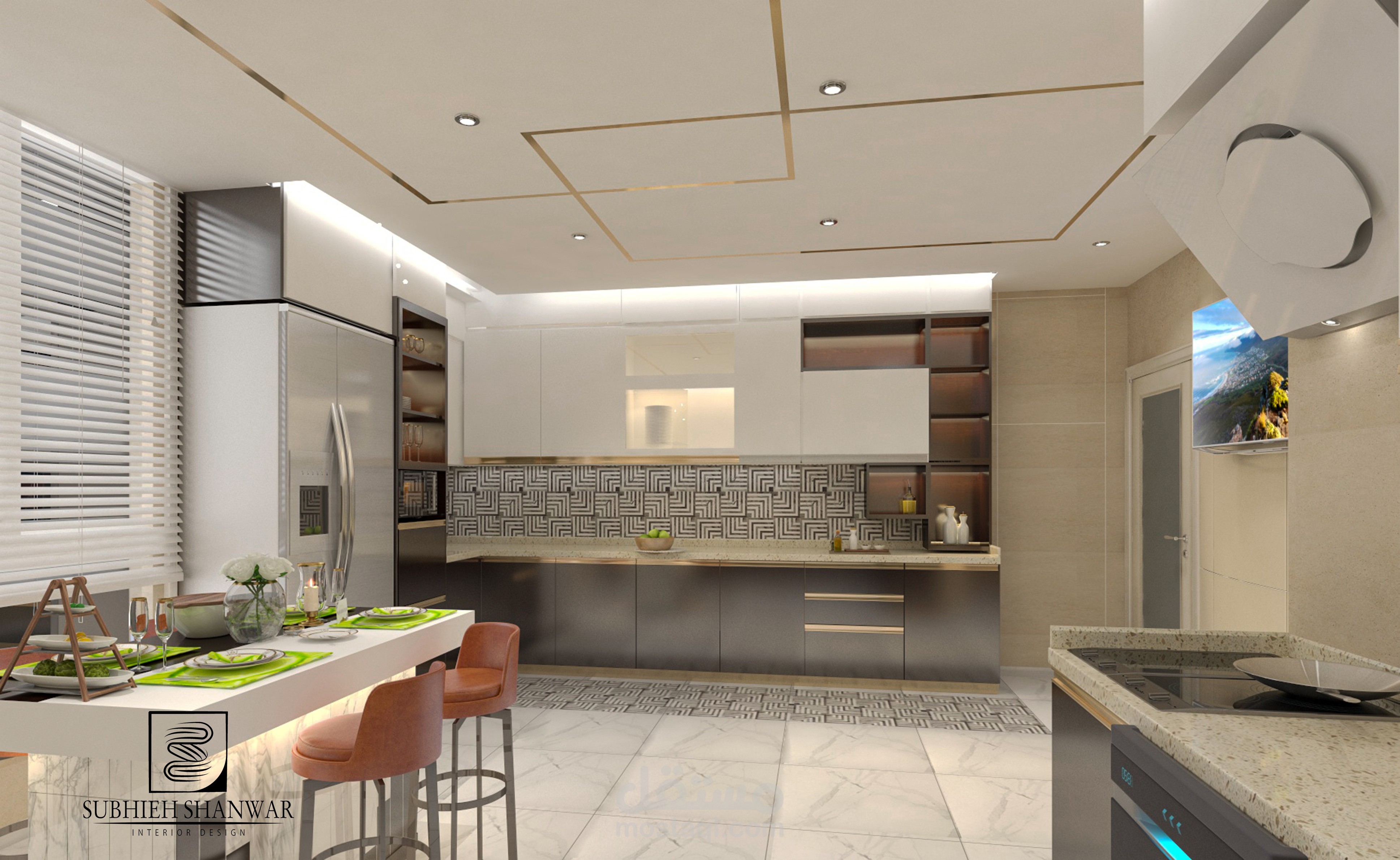 تصميم داخلي لمطبخ في العراق