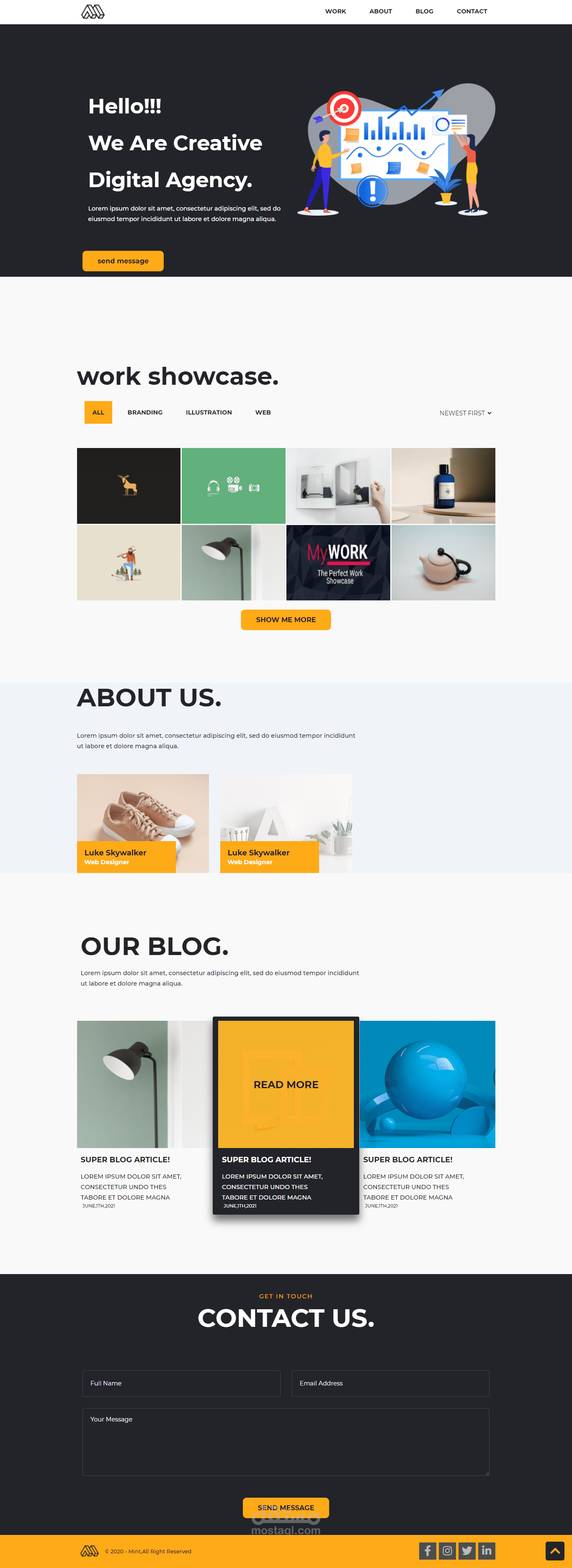 responsive landing page