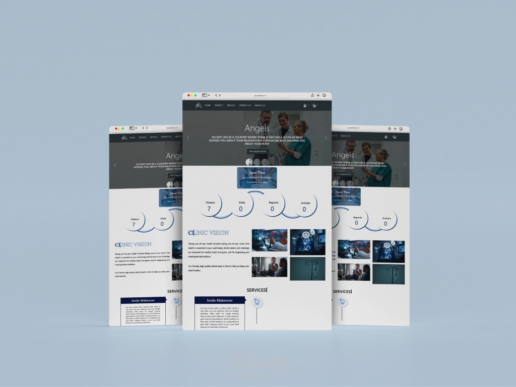 Angels - منصة إدارة عيادات ومواعيدها