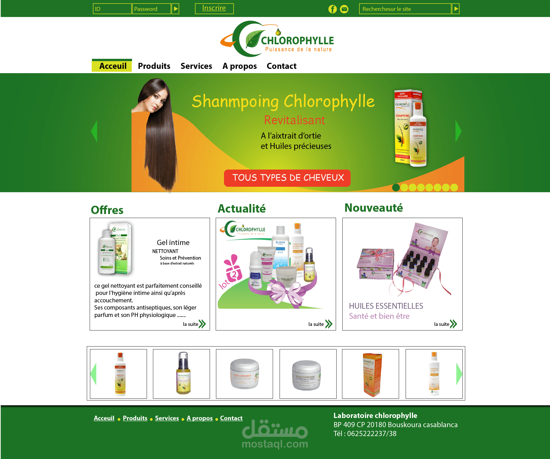 تصميم موقع كلوروفيل