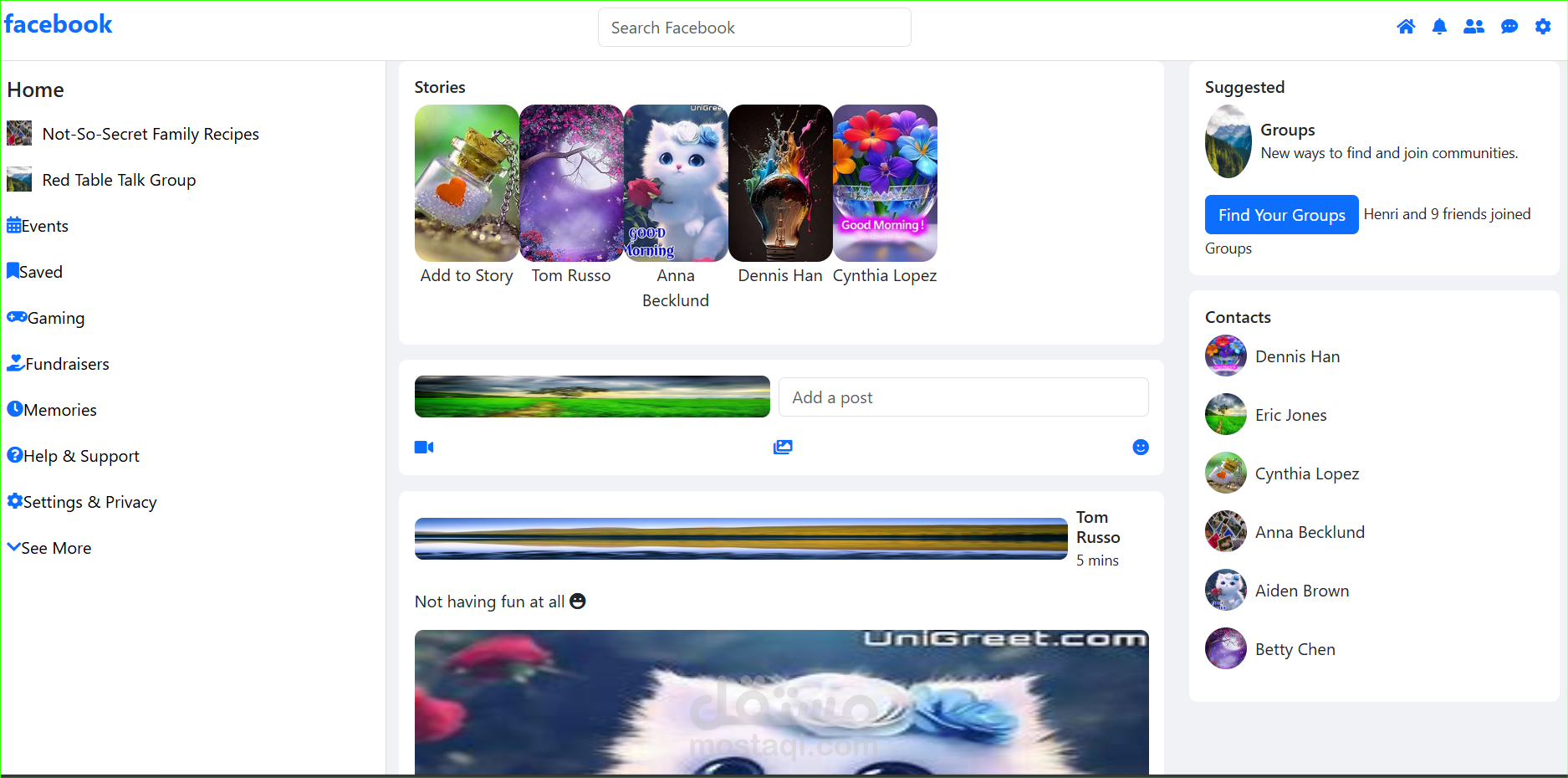 bootstrap project