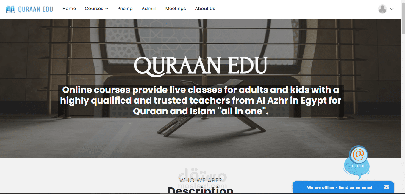 single page application- online learning meetings