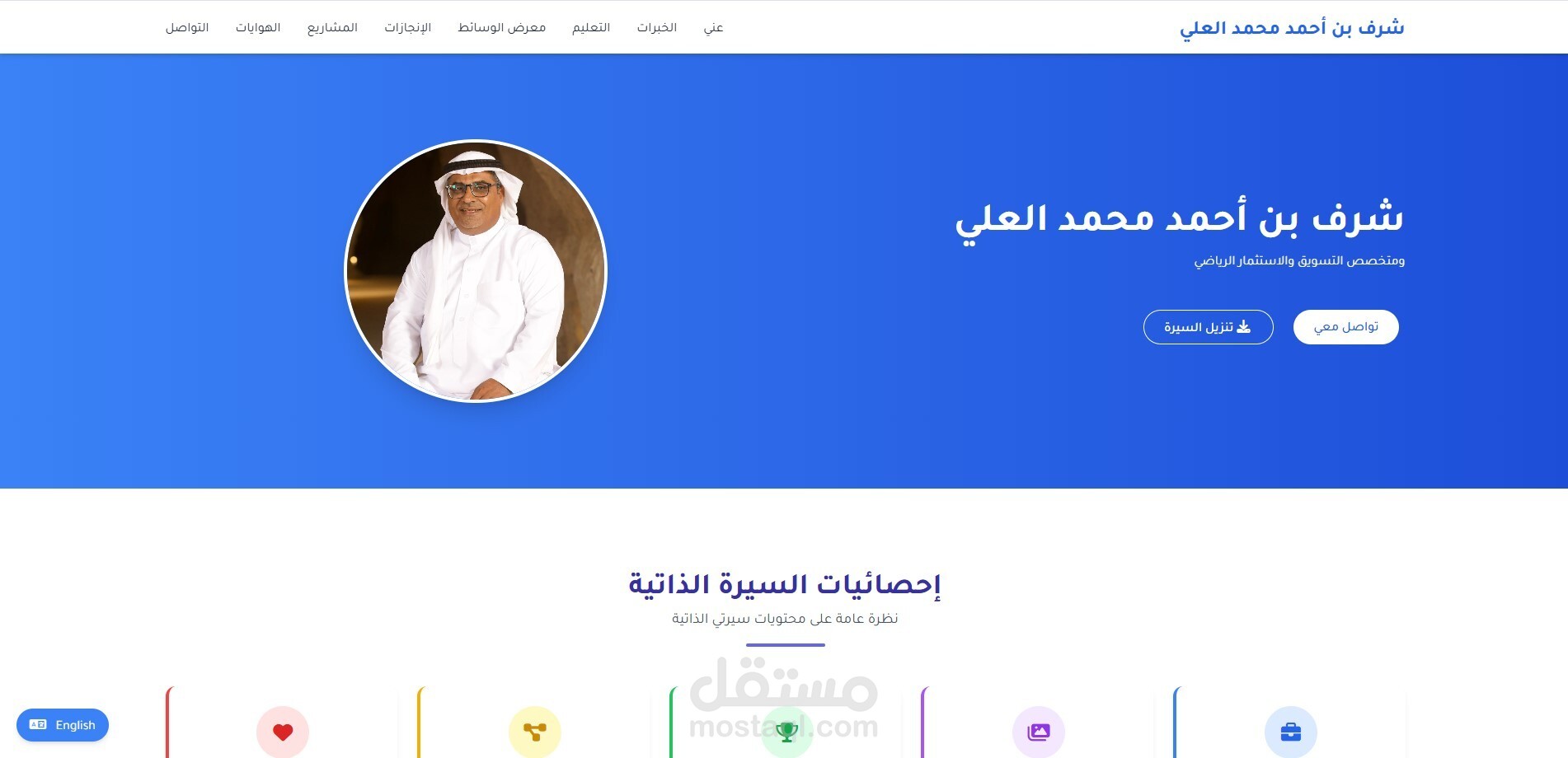 محفظة أعمال الأستاذ السيد شرف العلي