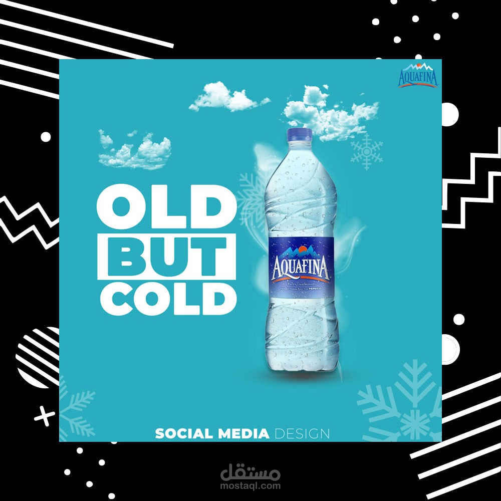 Aqua fina social media design