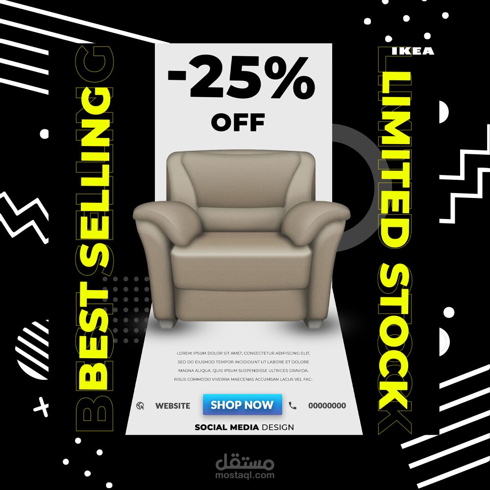 Chair social media design