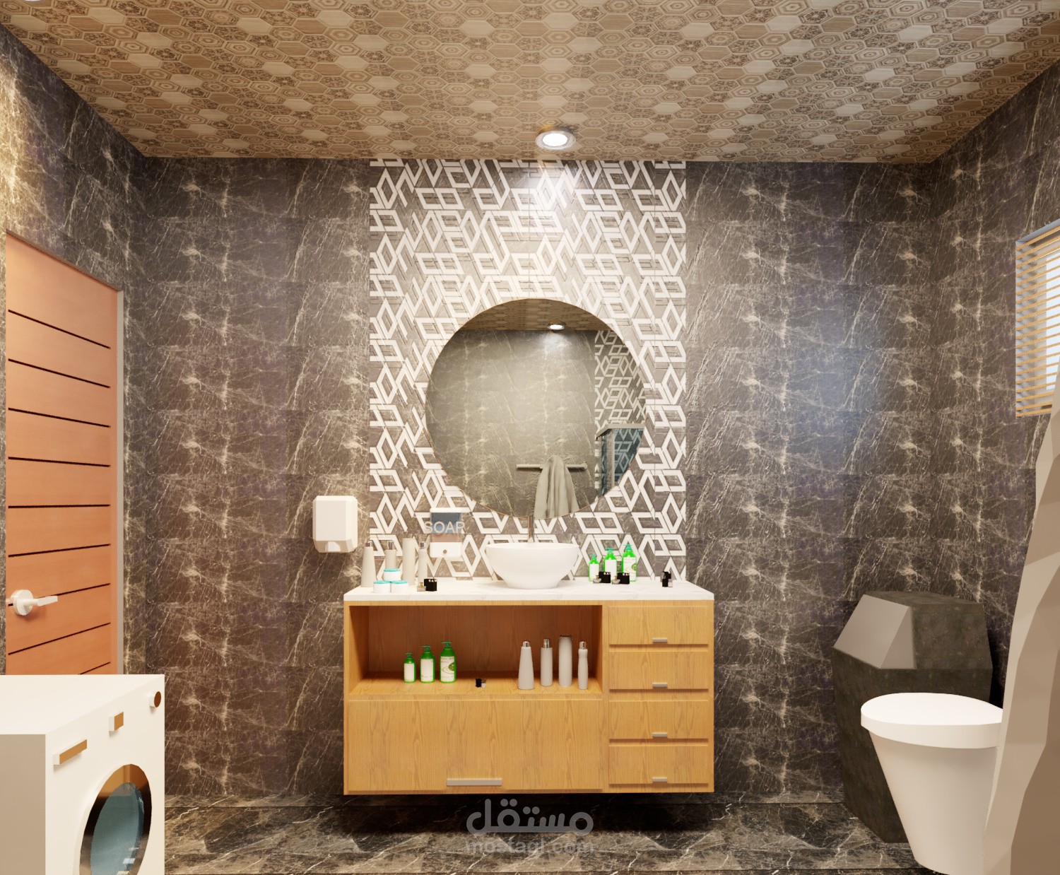 تصميم داخلي لحمام