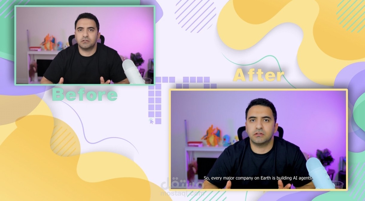 🎬 مونتاج يوتيوب احترافي | تحويل فيديو خام إلى محتوى تفاعلي جذاب (Before & After)