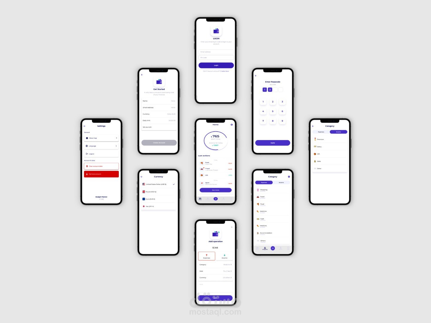 تطبيق لادارة المصاريف الشهرية