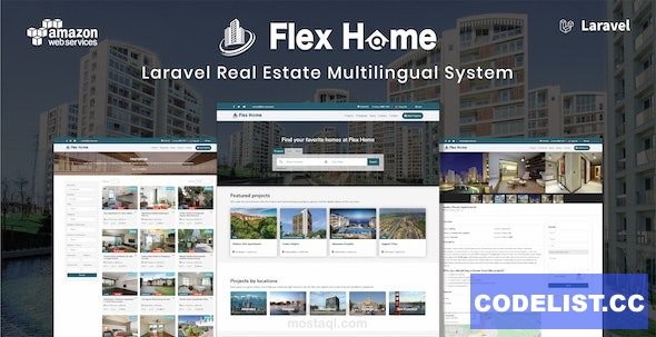 Flex Home - Laravel Real Estate Multilingual System