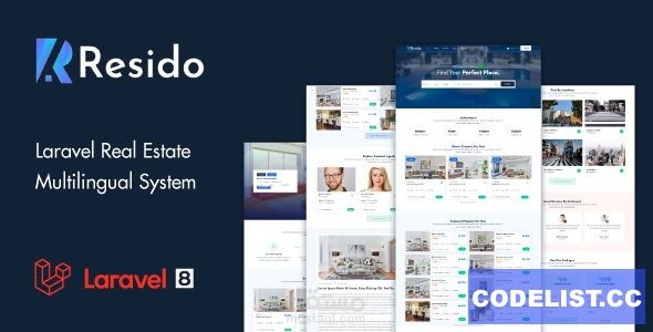 Resido v2.17.0 - Laravel Real Estate Multilingual System