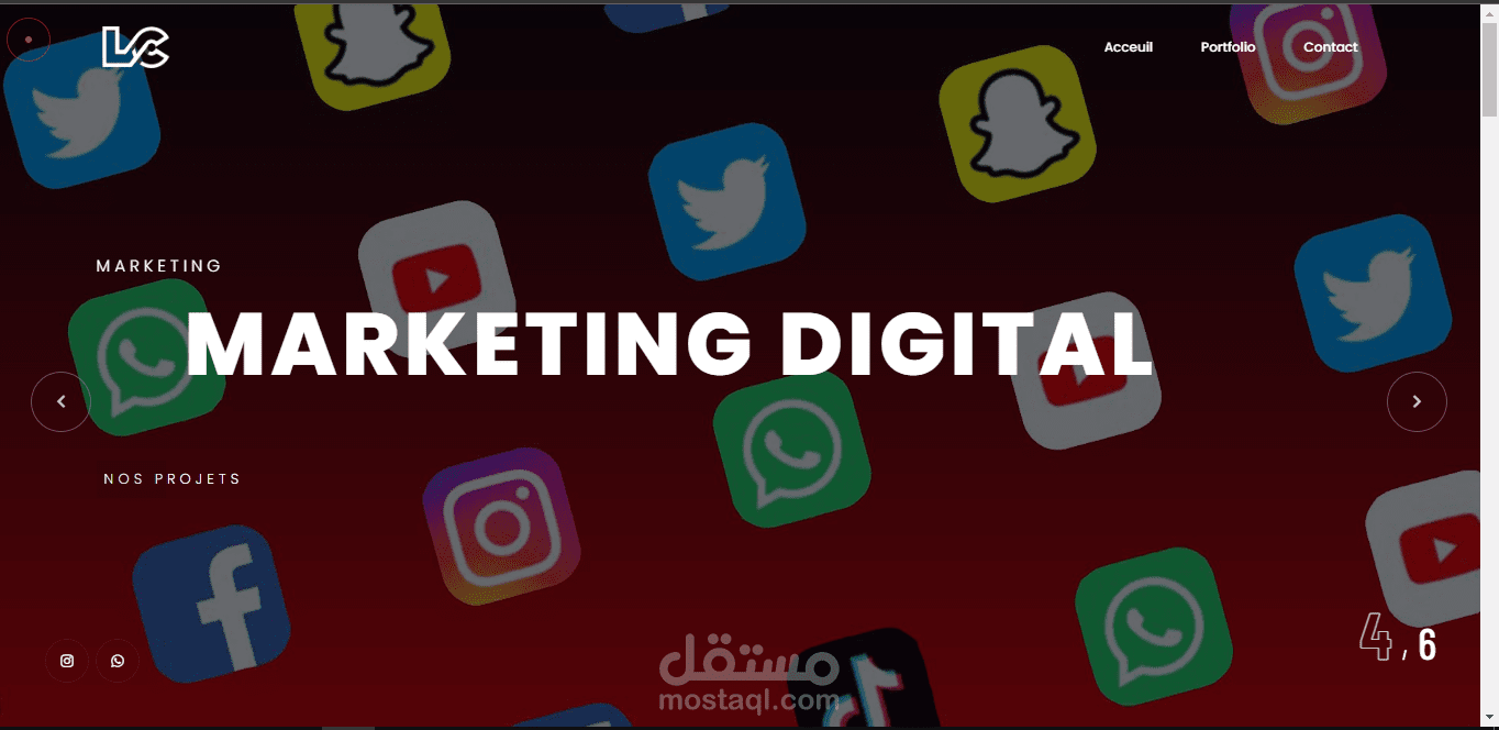 موقع لمؤسسة التسويق الرقمي