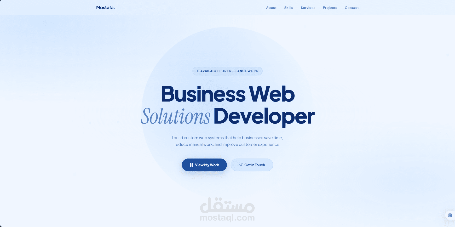 بورتفوليو شخصي احترافي