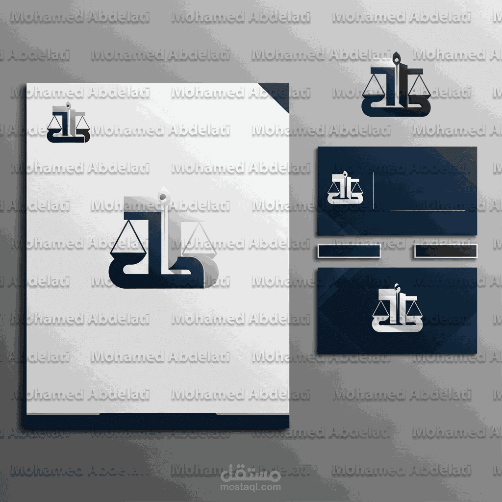 تصميم شعار وهوية علامة تجارية لمكتب محاماة