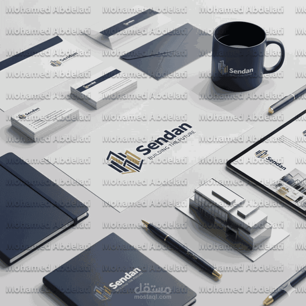 تصميم شعار وهوية علامة تجارية لتطوير عقاري