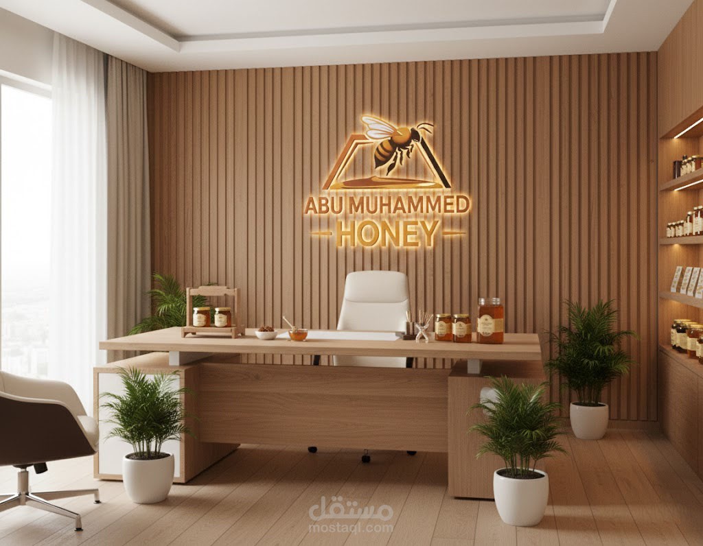 تصميم اعلان يعكس نقاء وجودة العسل الطبيعي