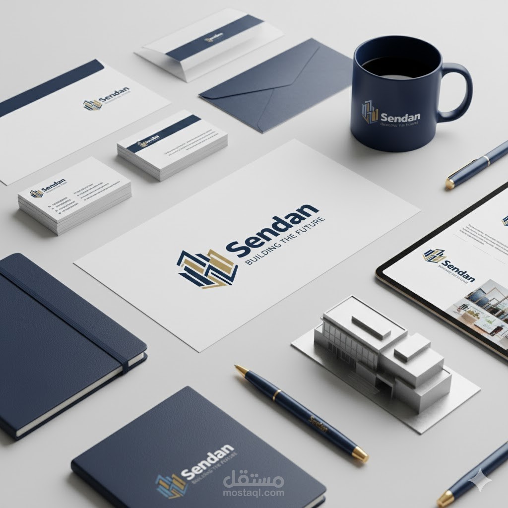 تصميم شعار وهوية علامة تجارية لتطوير عقاري