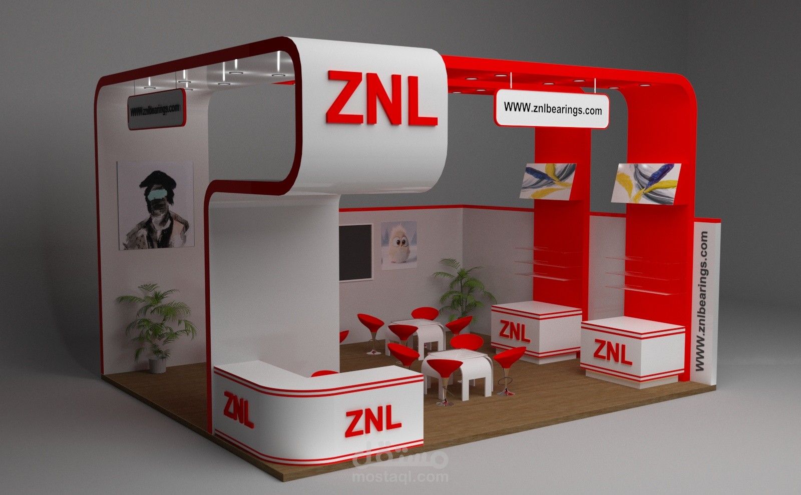 تصميم المعارض والاستندات الدعائيه