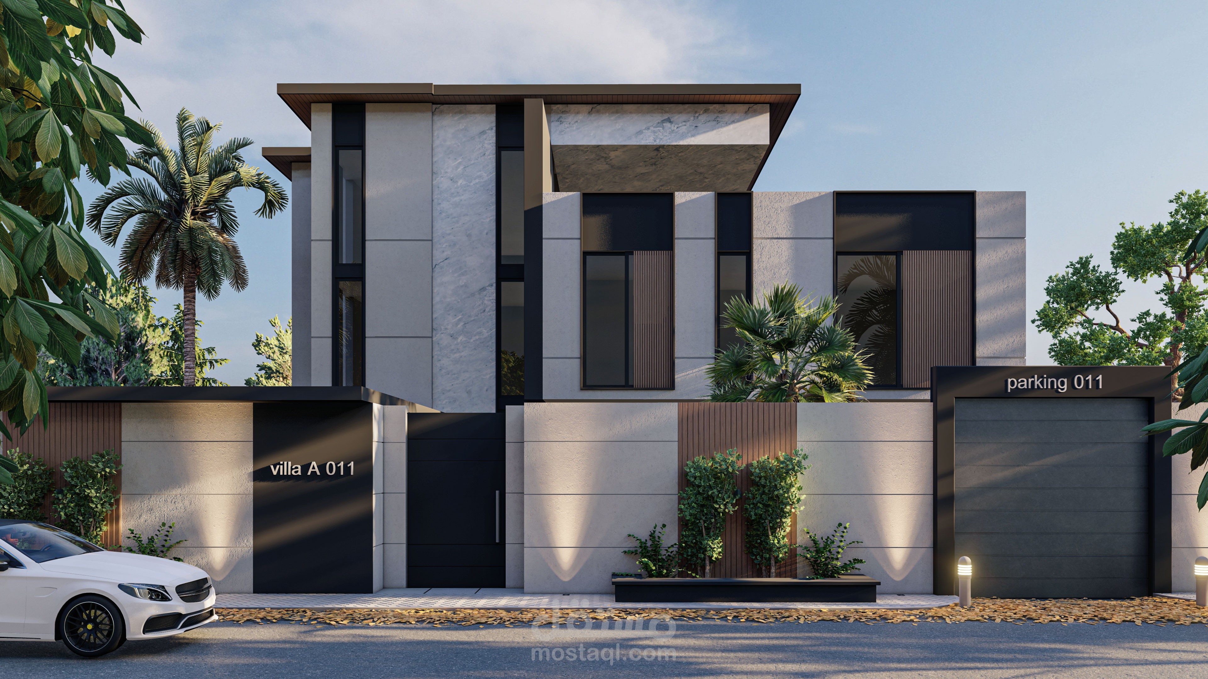 modern exterior villa