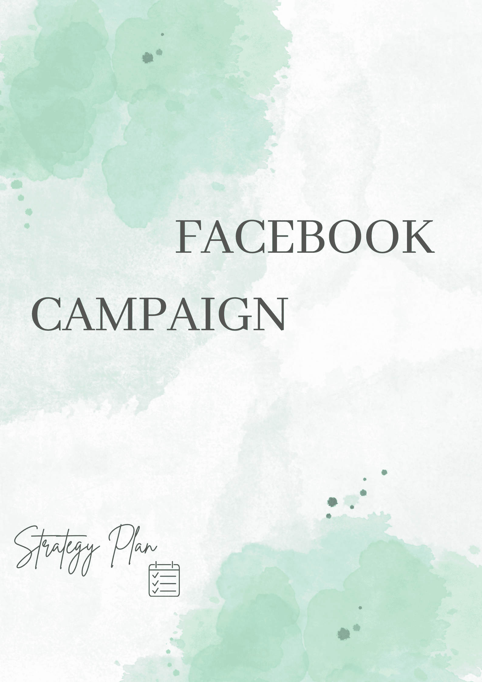 Facebook  Campaign plan