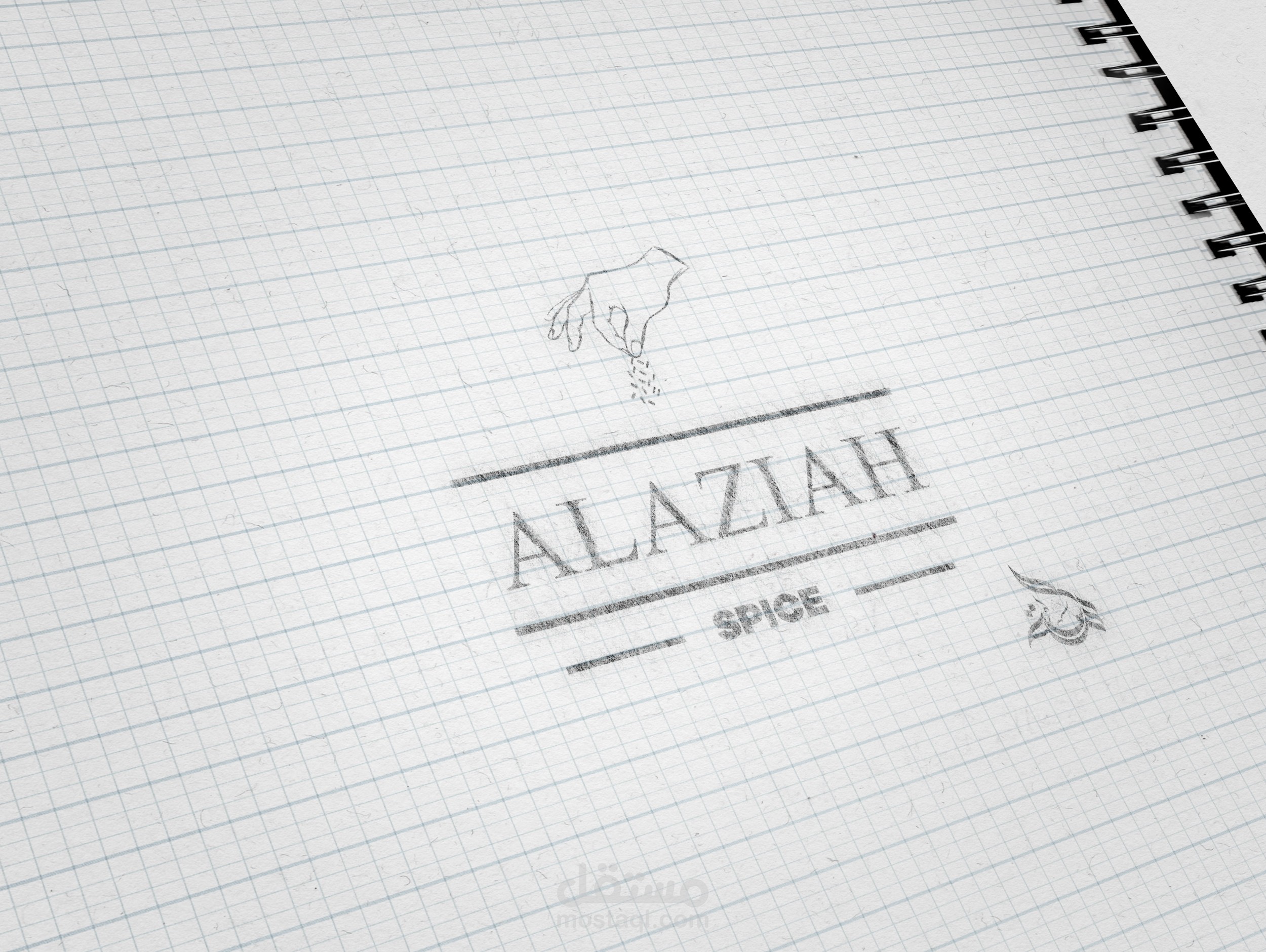 سكتش شعار العذيه للبهارات.