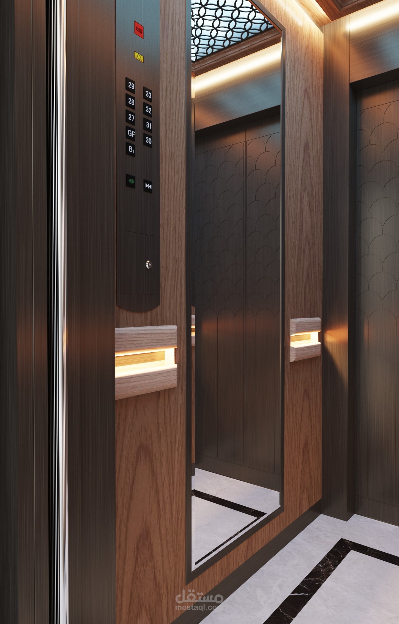 Elevator Cladding- Fairmont Nile City
