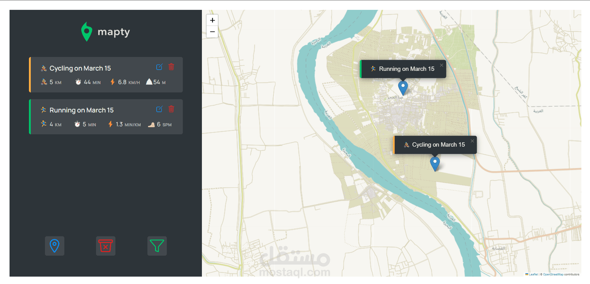 Mapty - Track Your Workouts on a Map