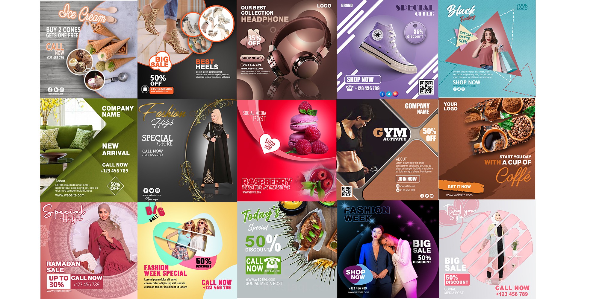 Social media post design