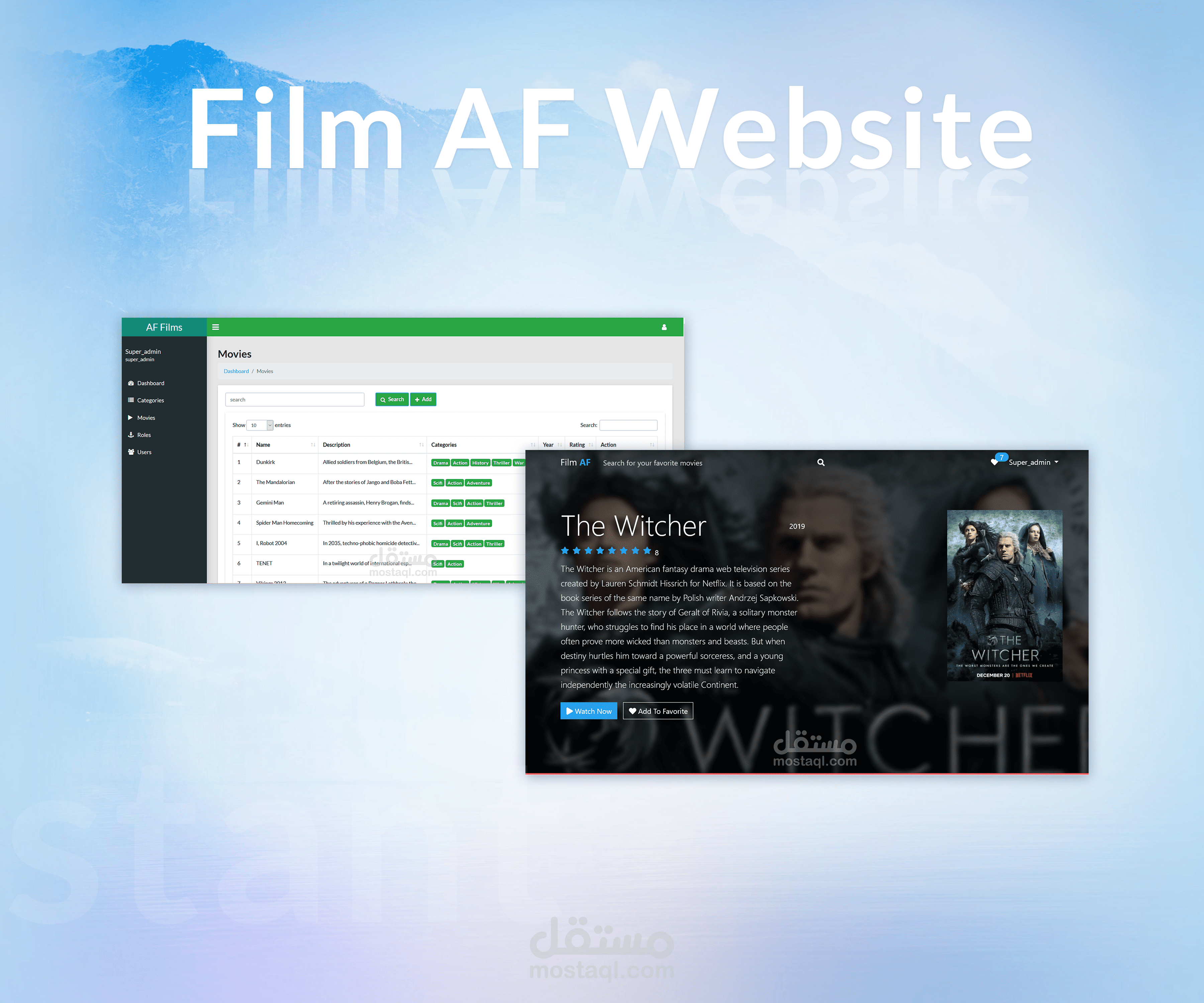 برمجة موقع أفلام بلغة PHP