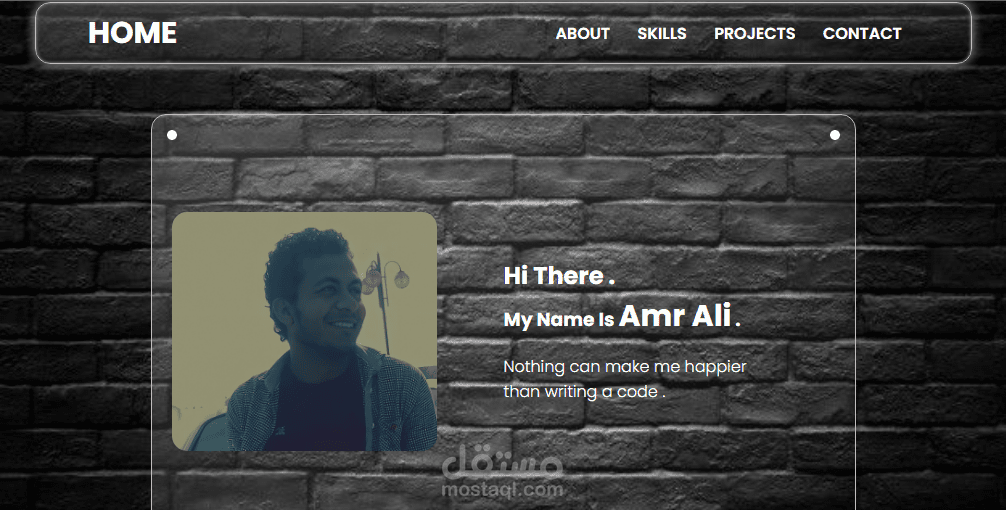Glassmorphism & Neumorphism portfolio