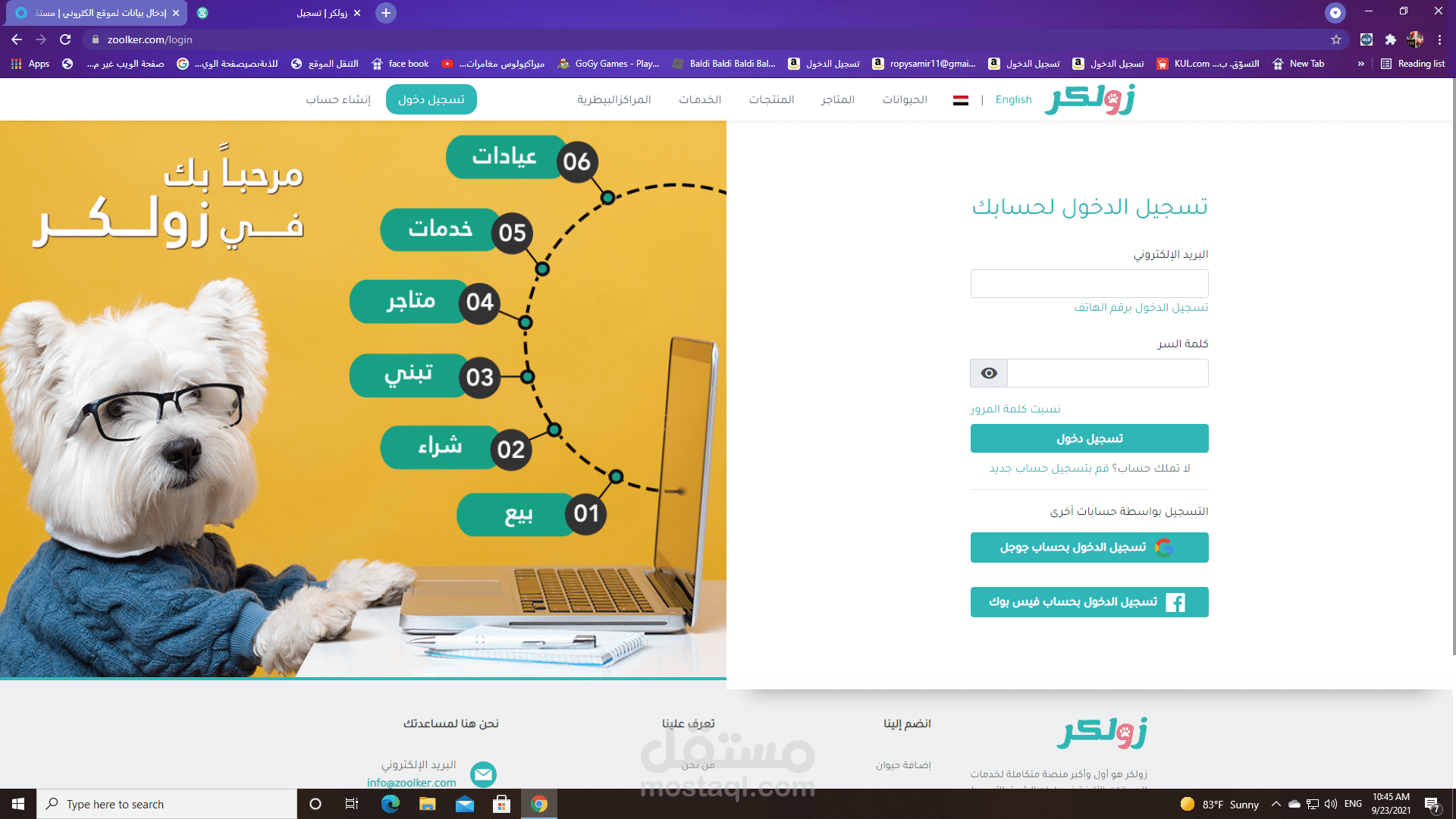 البحث في الانترنت وإدخال بيانات وتنسيق محتوي لموقع الكتروني