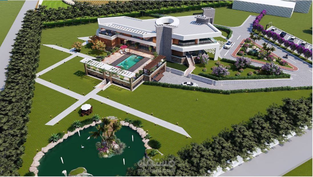 تصميم فيلا DESIGNE MODERN VILLA