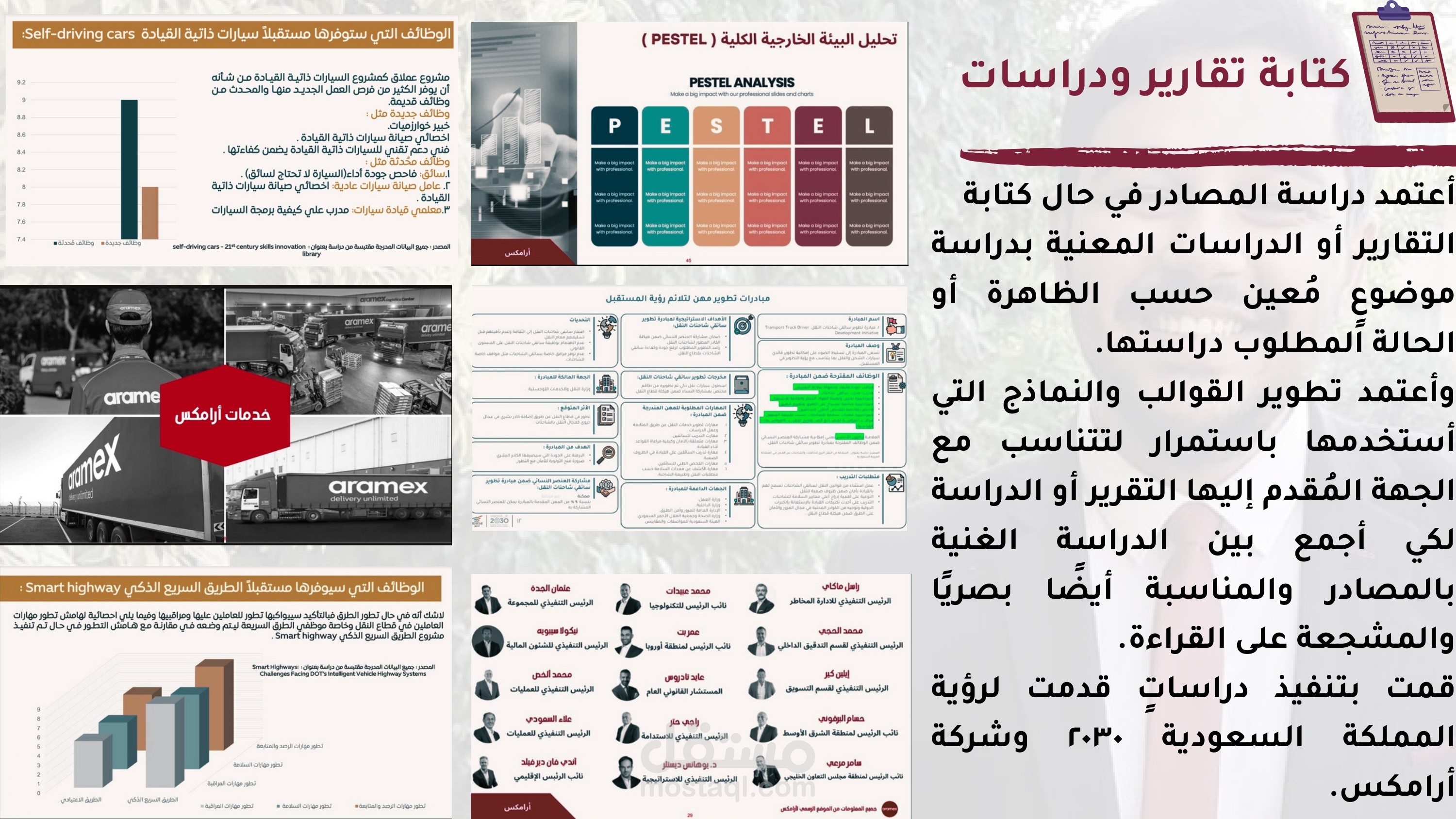 كتابة التقارير والدراسات