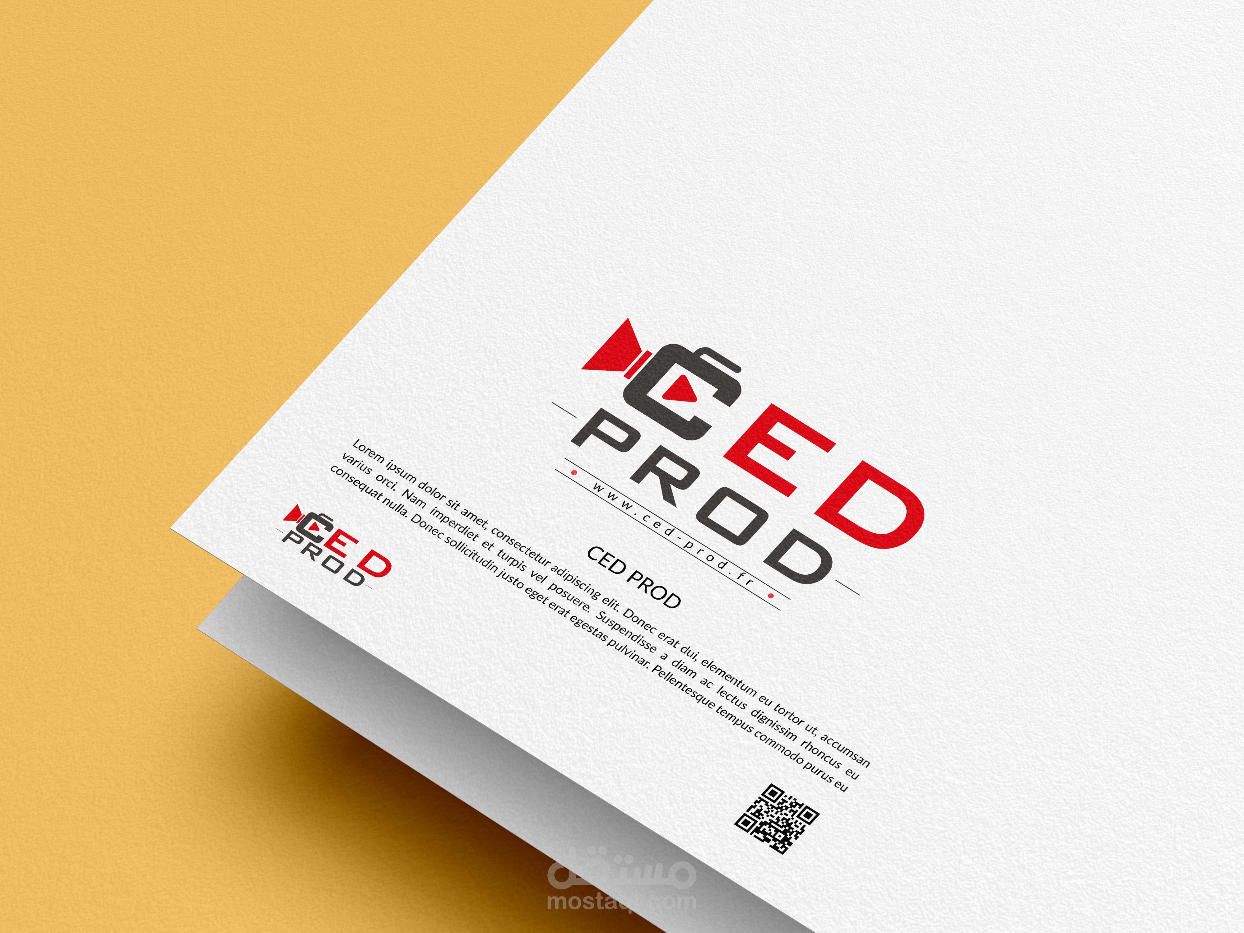 تصميم شعار لشركة CED PROD