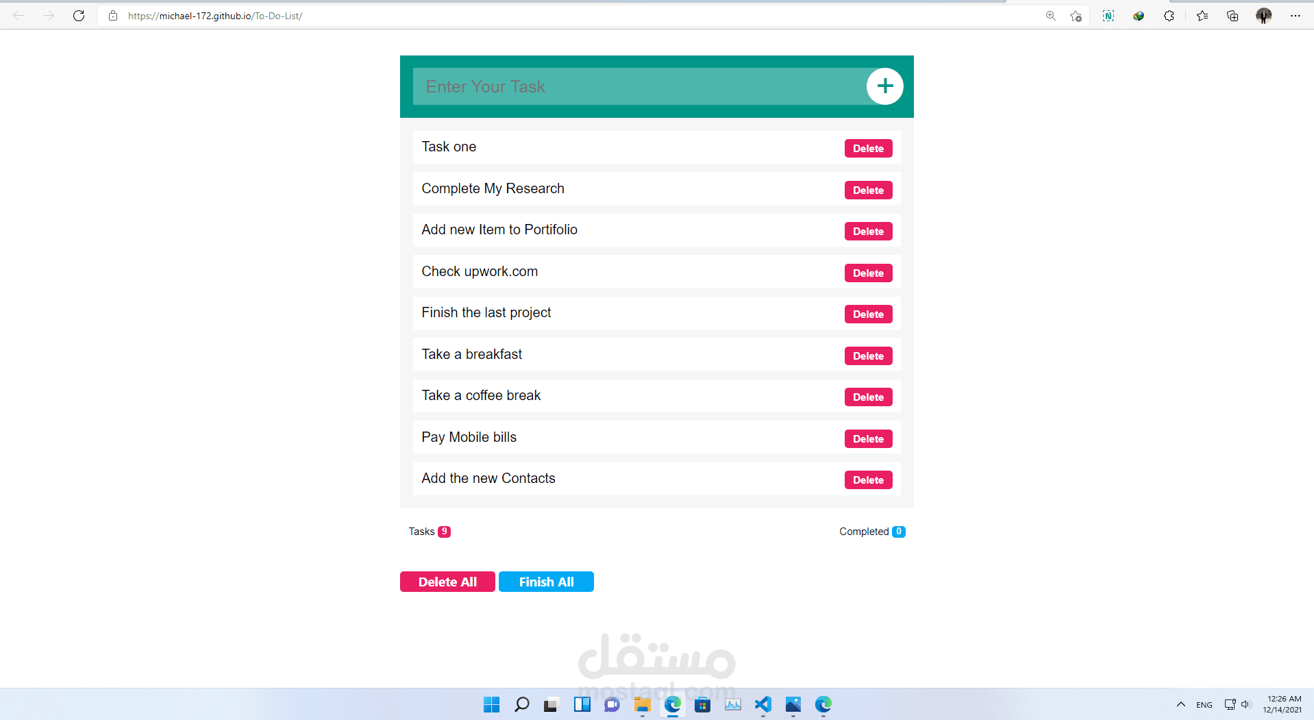 تطبيق مهام يوميه To Do List