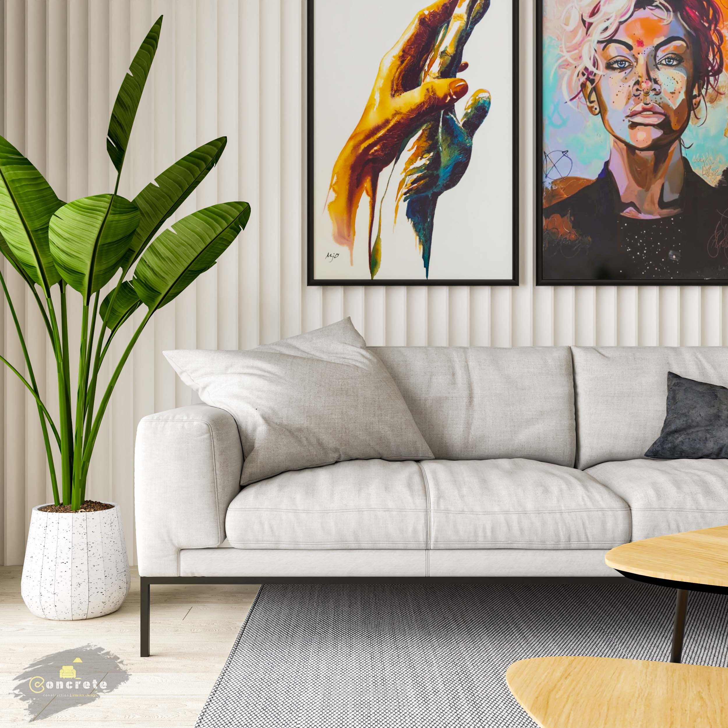 Minimalist white and black Reception