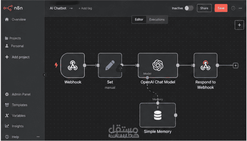 إنشاء Chatbot ذكي باستخدام AI وربطه بموقعك أو واتساب