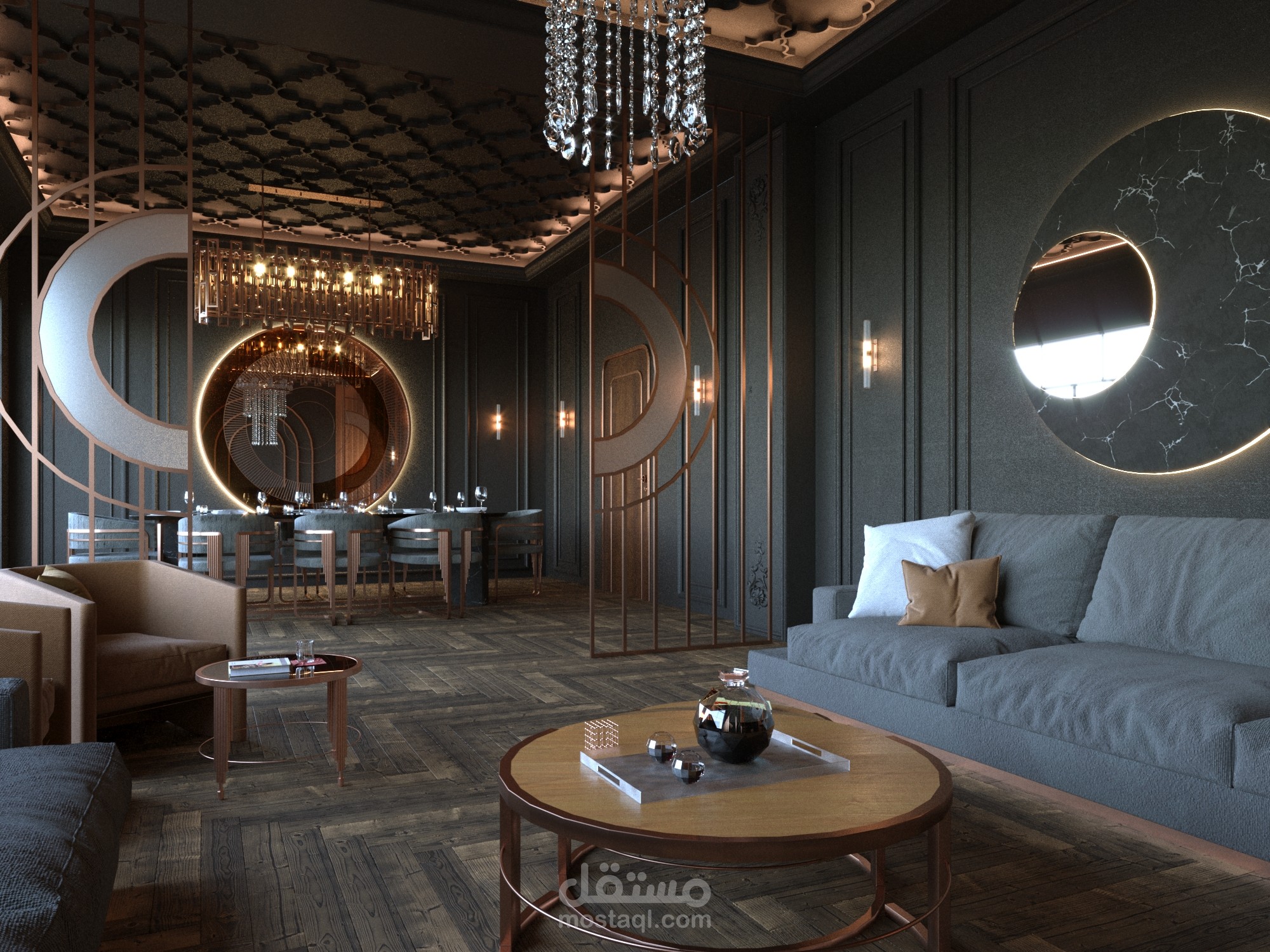 تصميم ديكور داخلي / طراز نيو كلاسيك Neoclassic