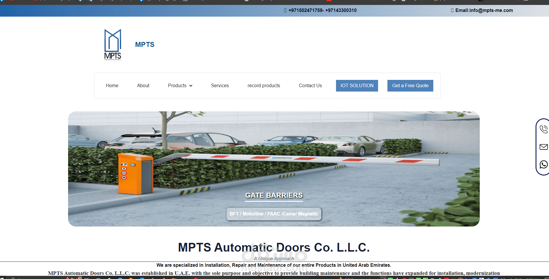 mpts website automation