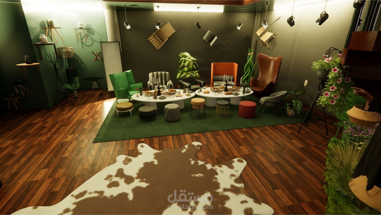 تصميم معرض مفروشات وسلاّت